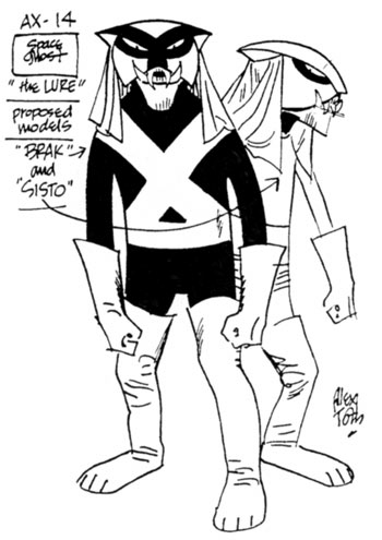 Alex Toth Character Design for Hanna-Barbera