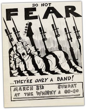 FEAR - punk rock flyer 1981