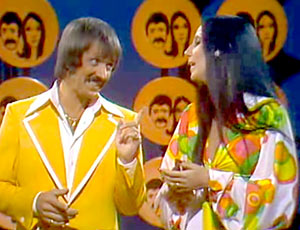 Sonny and Cher on stage
