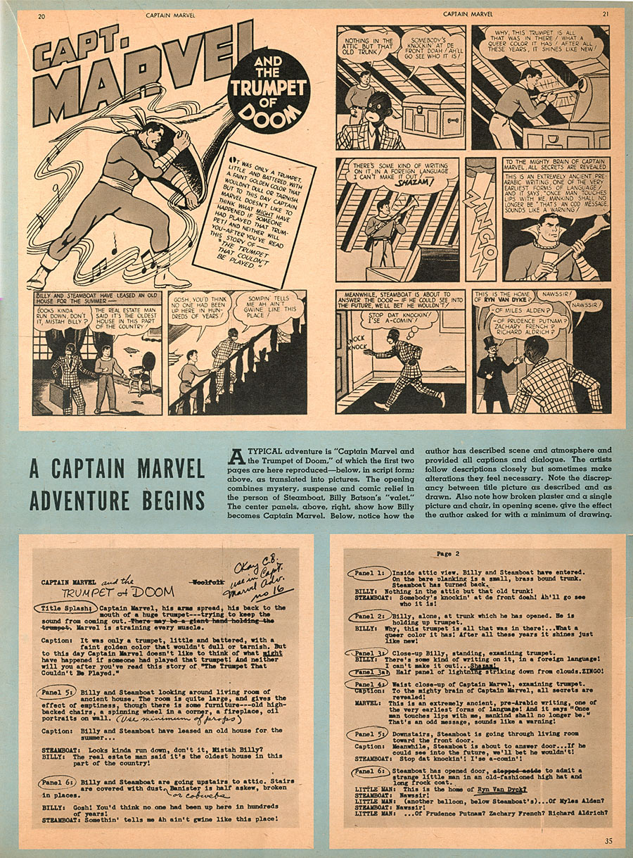 C. C. Beck on creating Captain Marvel