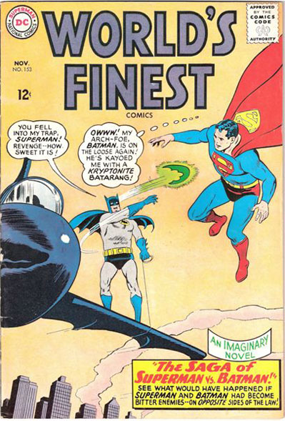 World's Finest # 153 classic comic books - DC comics cover