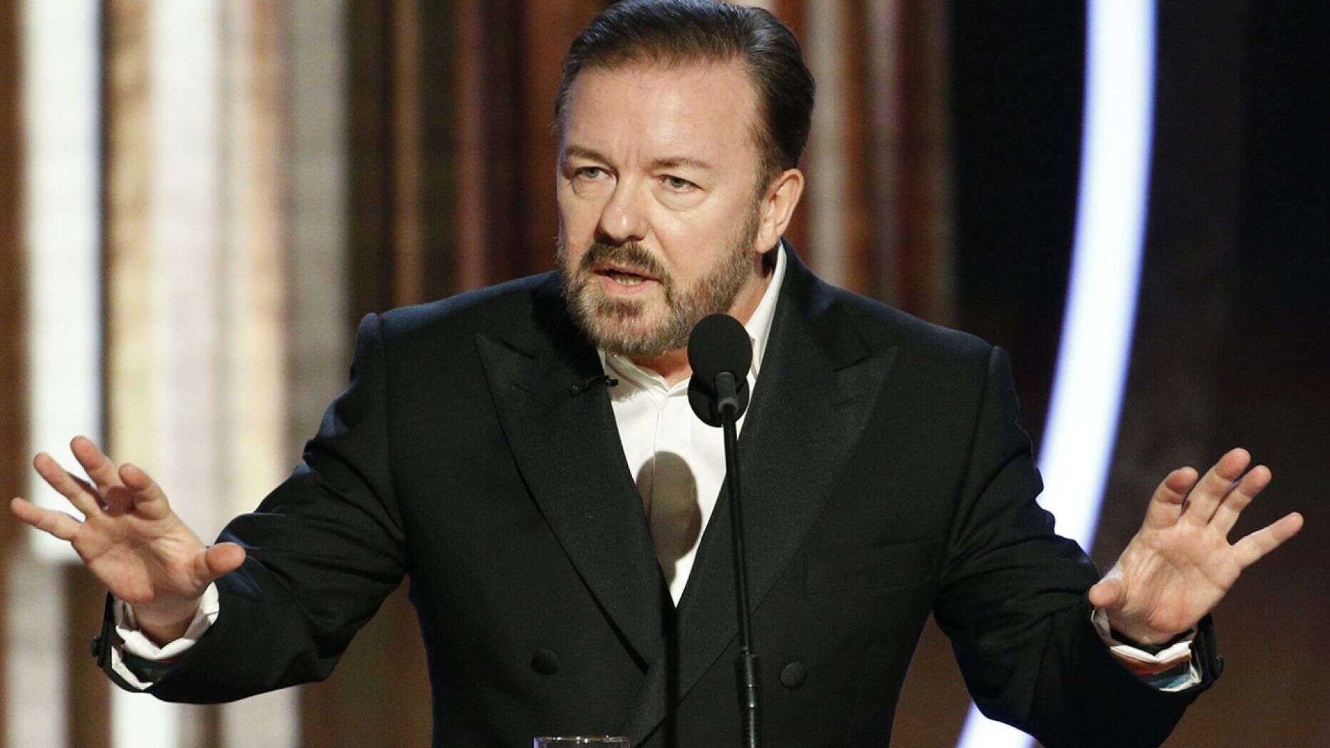 Ricky Gervais' Cruel But Funny 2020 Golden Globes Opening!